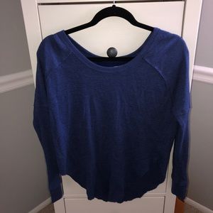 Dark Blue Aritzia long sleeve shirt